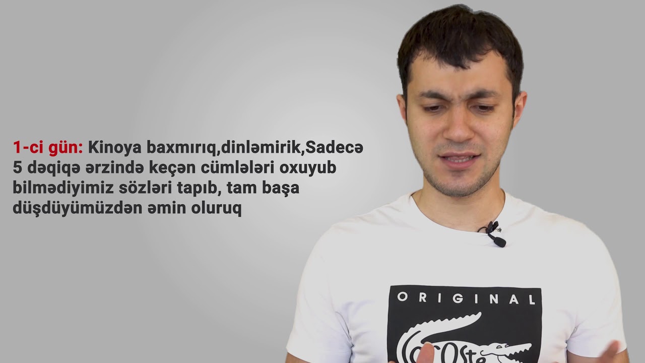 İngilis dilini kinolara baxaraq inkişaf etdirməyin texnikaları