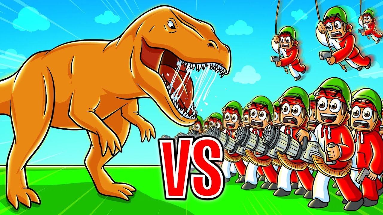 T-Rex vs. MOJE ARMÁDA?! 😱