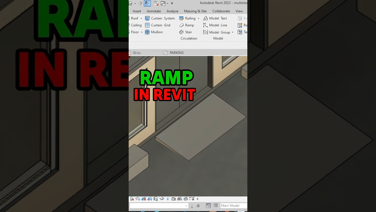 ✅ Create A Slope Ramp In Revit #revitarchitecture #revit #ytshortsviral #3dmodelingsoftware