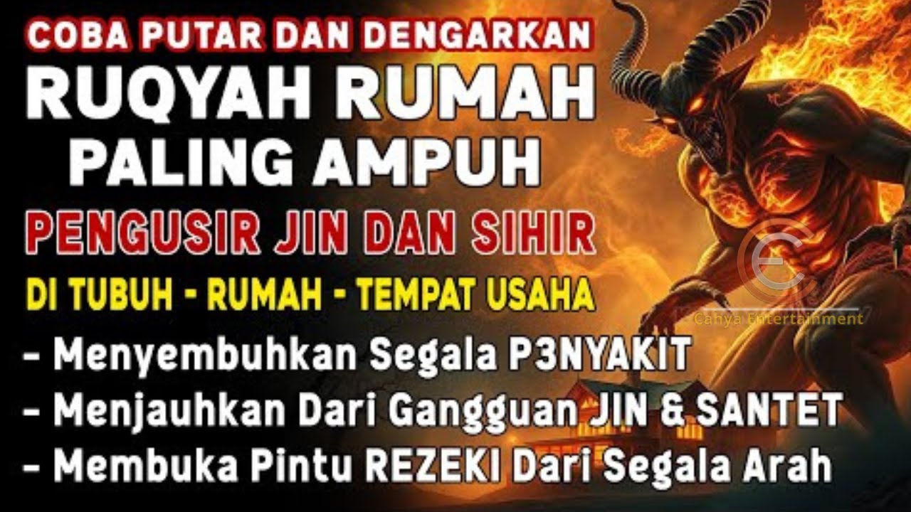 RUQYAH RUMAH PENGUSIR JIN, SETAN & SIHIR DI RUMAH & TUBUH, PENENANG HATI & FIKIRAN | AYOUB MUSHAB