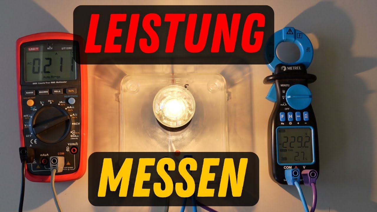 Leistung einfach messen mit zwei Multimeter