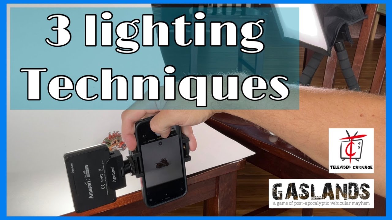 3 Ways to light models for miniature photography: Gaslands Edition.