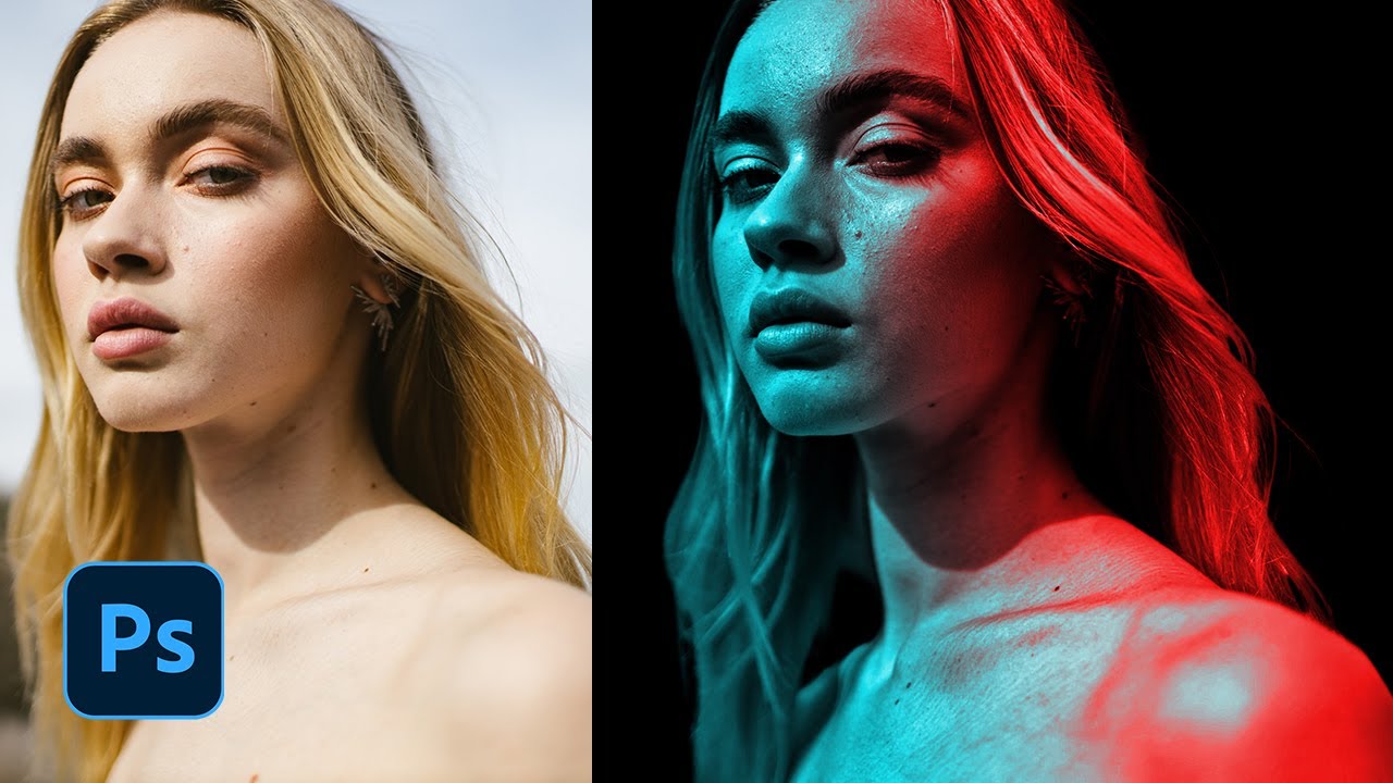 Efecto Doble Iluminación Cyberpunk | Tutorial Photoshop