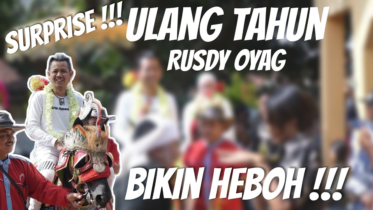 SURPRISE !!! ULANG TAHUN RUSDY OYAG PERCUSSION !!! CREW PUSANG BIKIN HEBOH !!!