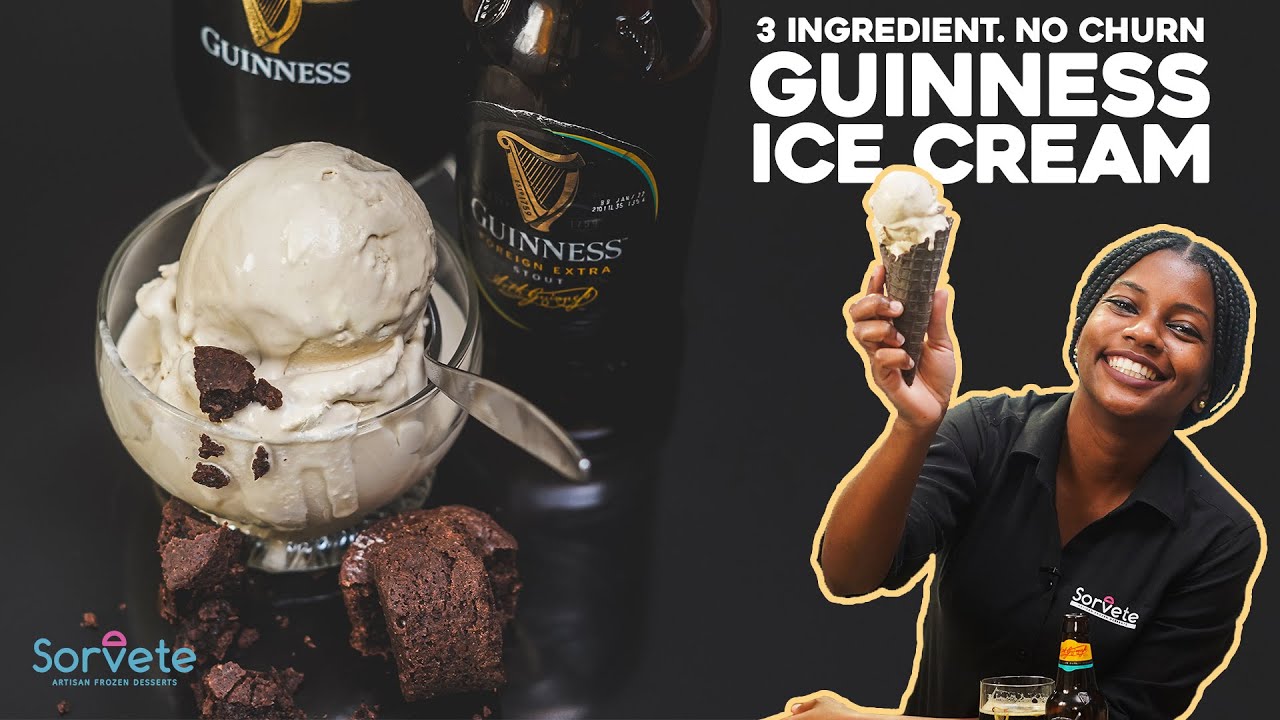 3 Ingredient, No Churn, Guinness Ice Cream!
