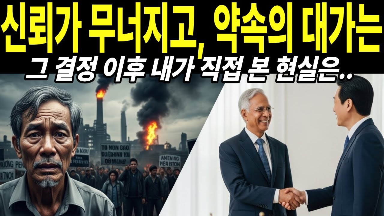 한 선택이 국가 경제에 남긴 결과, 현장에서 본 이야기