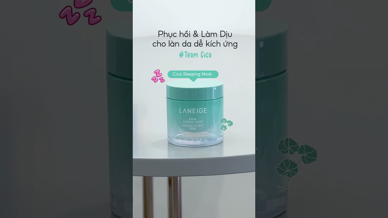 Bộ ba Sleeping Mask Family: Water - Cica - Bouncy & Firm