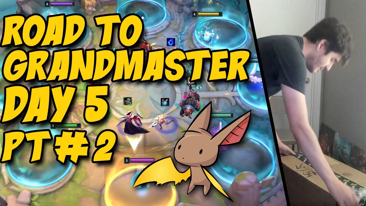 Road to Grandmaster: Day 5 Pt. #2 Plus Unboxing! | Teamfight Tactics | Firebat VODs