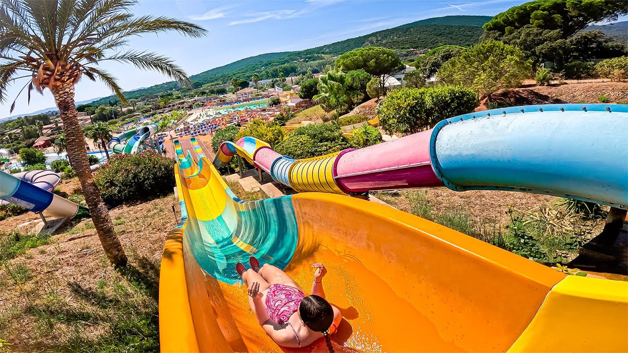 Waterslides at Aqualand Sainte-Maxime