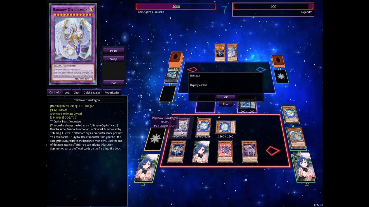 Lambdadelta Umineko (Advanced Crystal Beast Deck) vs Lord of the Heavenly Prison Deck