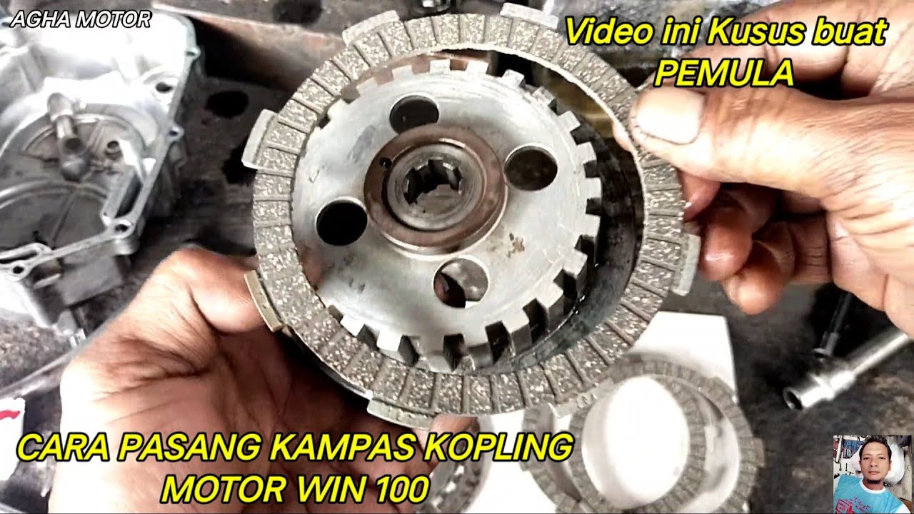 CARA PASANG KAMPAS KOPLING MOTOR WIN 100