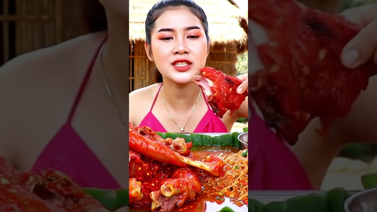Eating Hot Spicy Roasted Goat #BophaRecipes