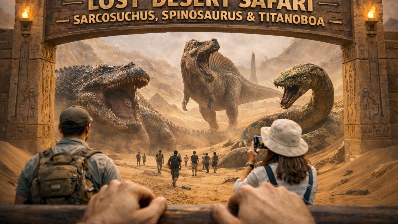 I Went to Egypt and Discovered a Giant Lost Desert Safari — Sarcosuchus, Spinosaurus & Titanoboa
