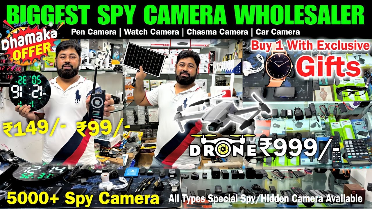 🔥No.1 Spy Camera Shop In Kolkata | Spy Camera Wholesaler | Hidden Camera |Kolkata CCTV Camera Market