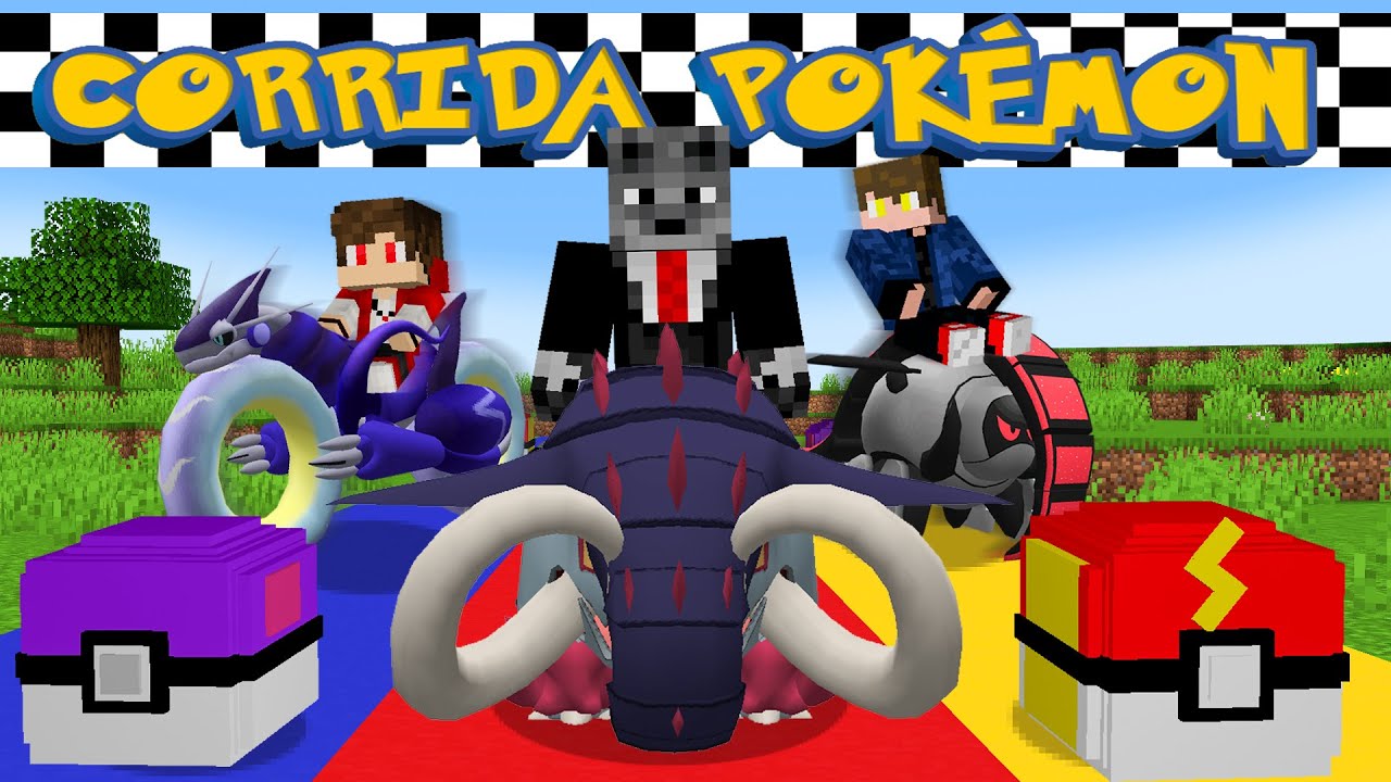 NOVA CORRIDA de POKEMON SHINY com 100 LUCKY PIXELMON no MINECRAFT