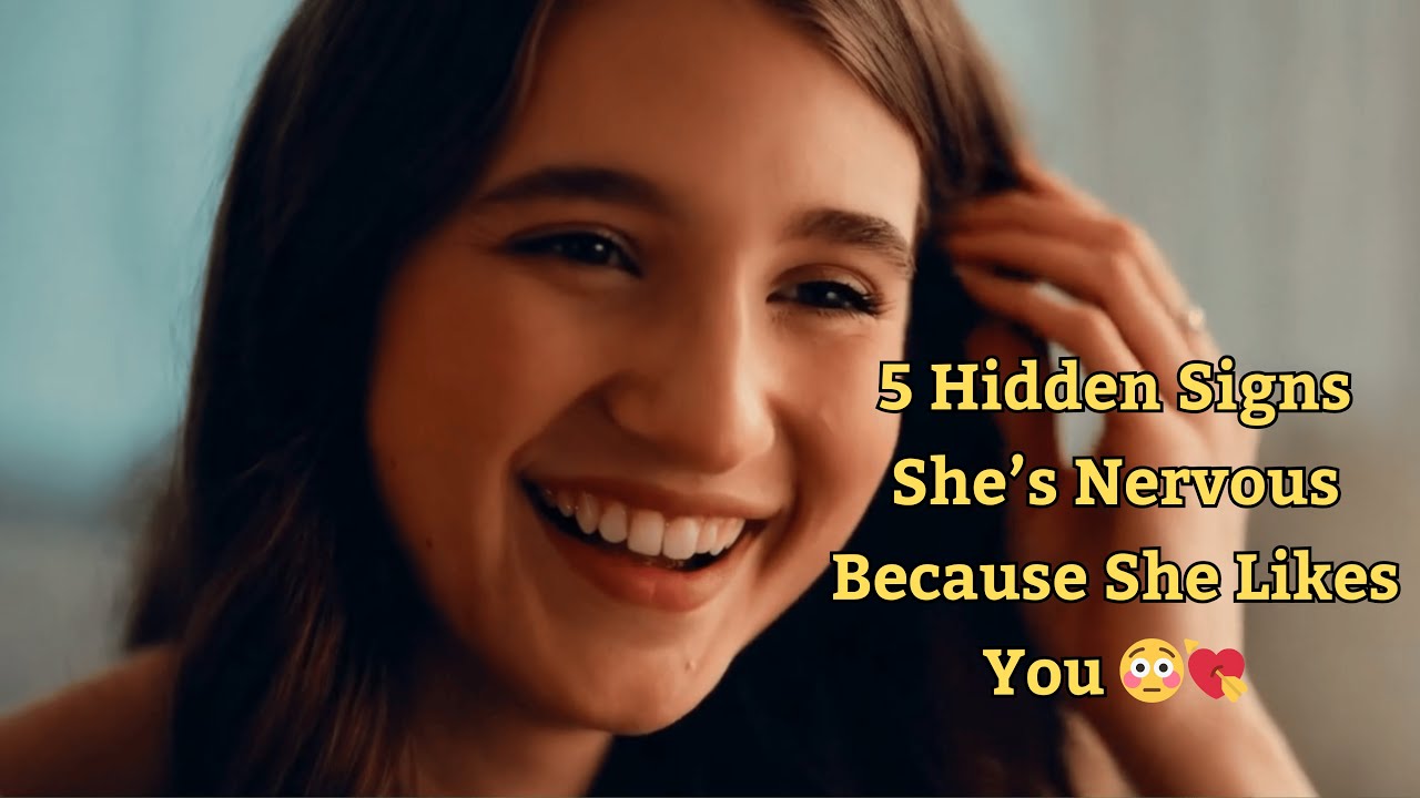 5 Hidden Signs She’s Nervous Because She Likes You 😳 | Attraction Psychology Explained 💘