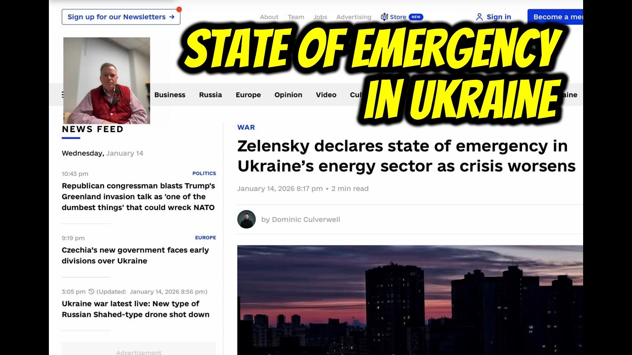 Zelenskyy Declares State Of Emergency. Winter & Russian Attacks Wreaking Havoc | Rowell Report