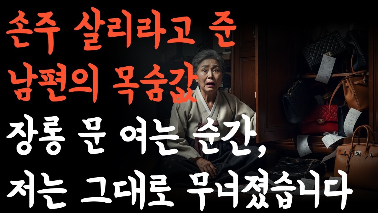 “손주 살리라고 준 남편의 목숨값… 장롱 문 여는 순간, 저는 그대로 무너졌습니다”