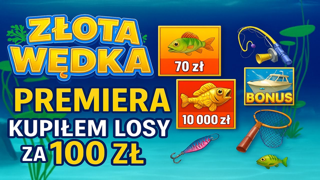 Gierki Lotto #84  🎲 ZŁOTA WĘDKA 🐠 PREMIERA za 100 zł