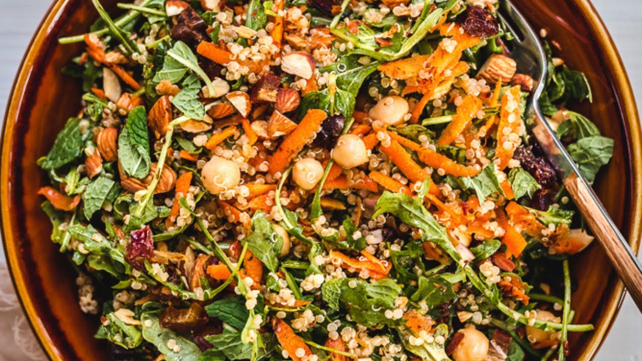 Moroccan Carrot Chickpea and Quinoa Salad | EASY VEGAN & GLUTEN-FREE