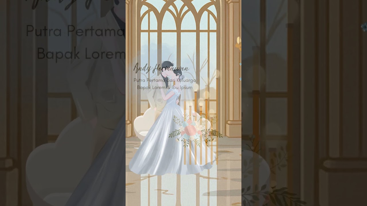 Undangan Pernikahan 3D Tema Love Story | Perjalanan Cinta yang Menghangatkan Hati