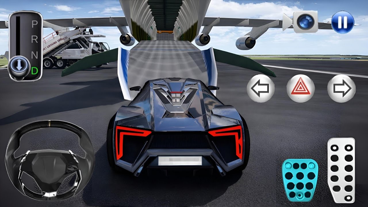 New Realistic W Motor Fenyr SuperSport Car Loading on plane | 3D Driving Class Simulator Gameplay 2