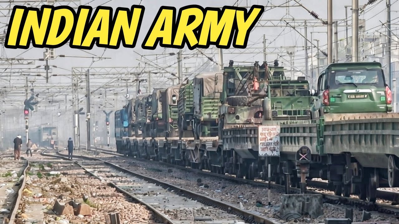 INDIAN ARMY 🇮🇳 || RO_RO_INDIN RAILWAYS || WAG7 GOODS TRAIN 🚂 || INDIAN MILITARY CENTRE || FARIDABAD 