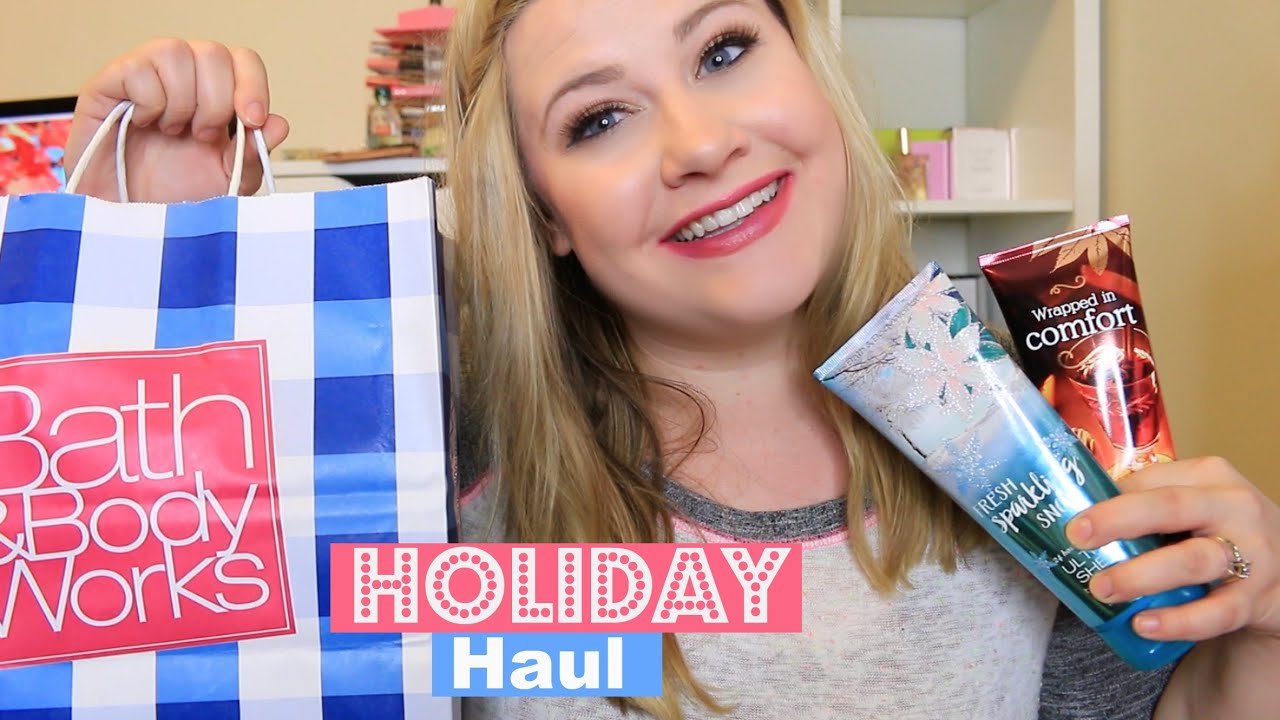 Bath & Body Works Haul | New Holiday Body Care + more! | LEAH JANAE