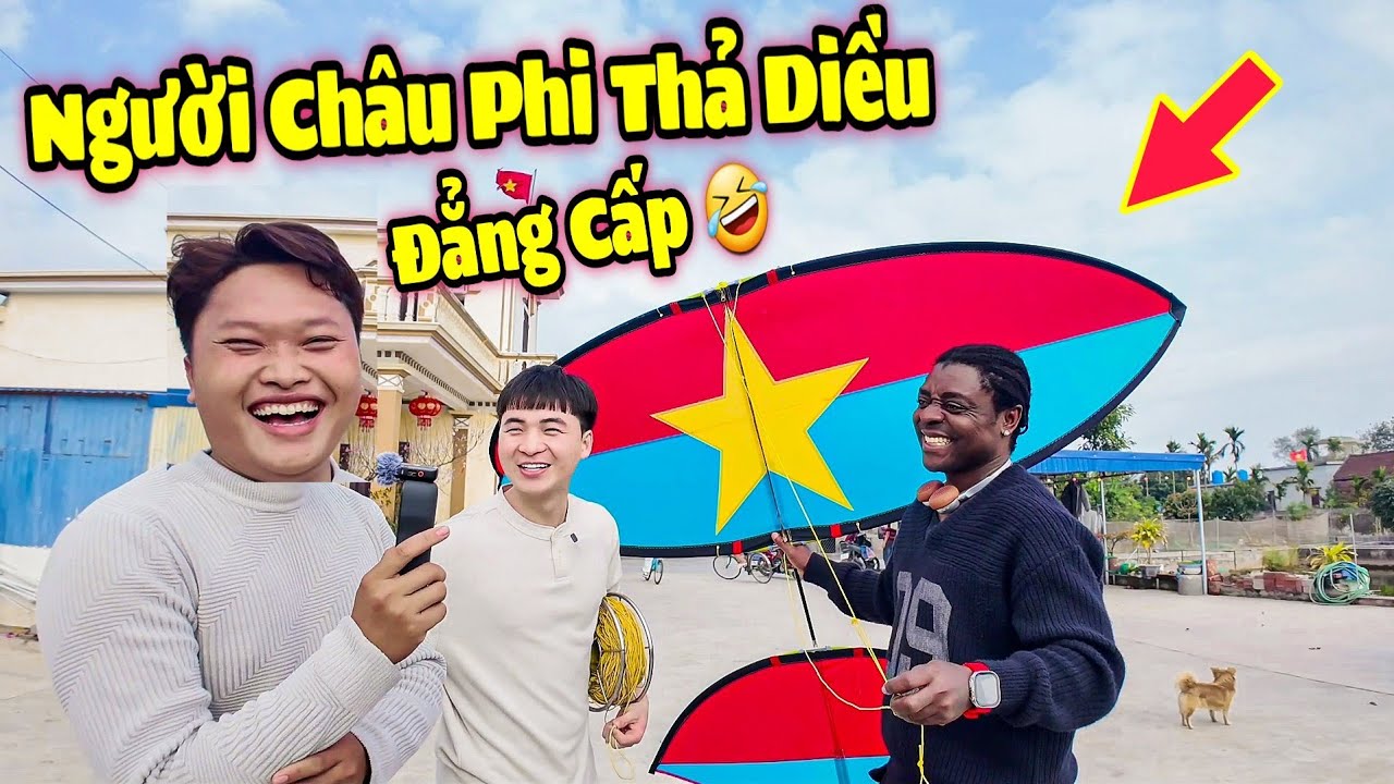 Troll Anh Tây Đen 40 Tuổi Người Châu Phi Thả Diều 5m Bị Nôi Siêu Hài Hước