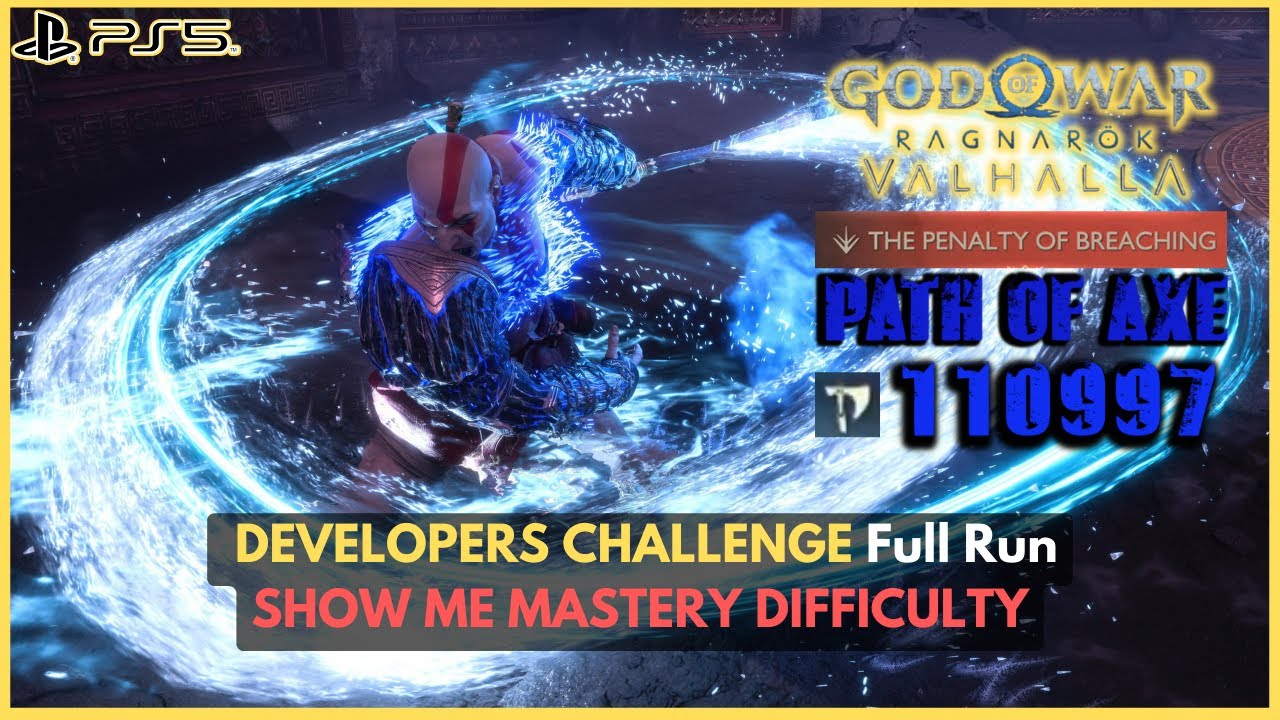 DEV CHALLENGE FULL RUN (Path of Axe) - GOD OF WAR RAGNAROK VALHALLA DLC