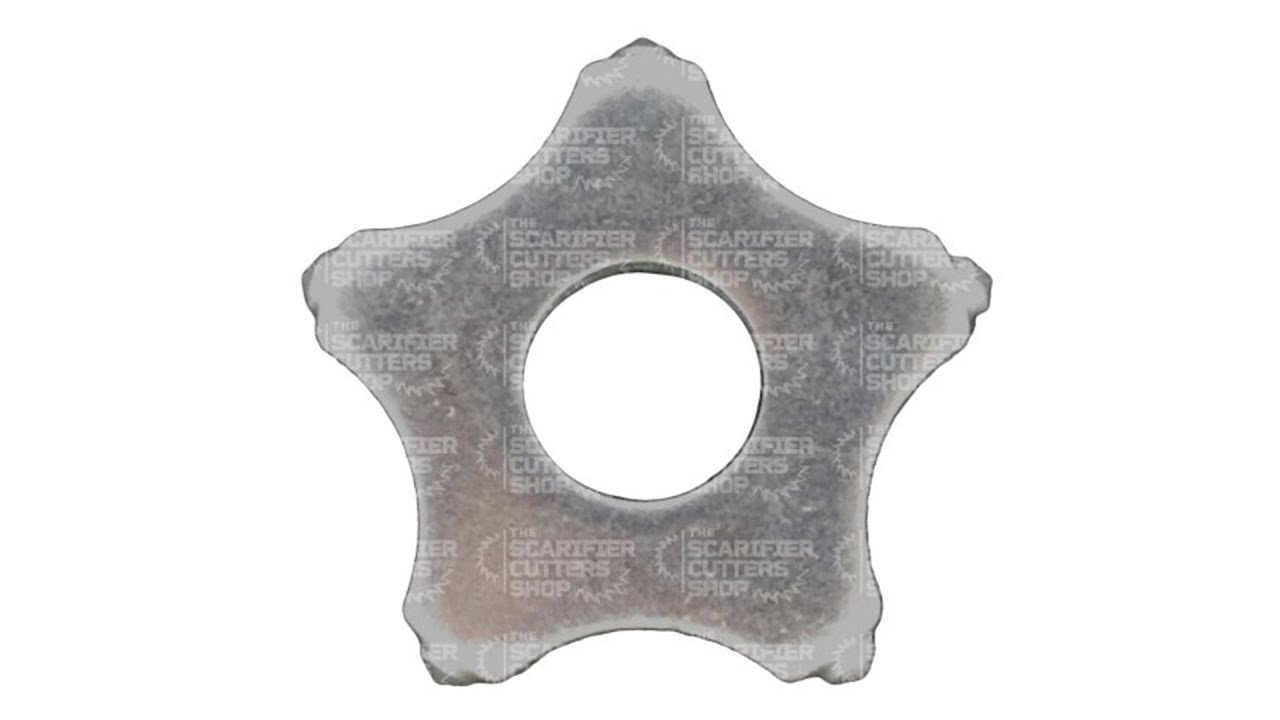 Scarifier Cutters - 5 pt. OD 1.66 in.  ID 0.63 in. Thickness 0.25 in.