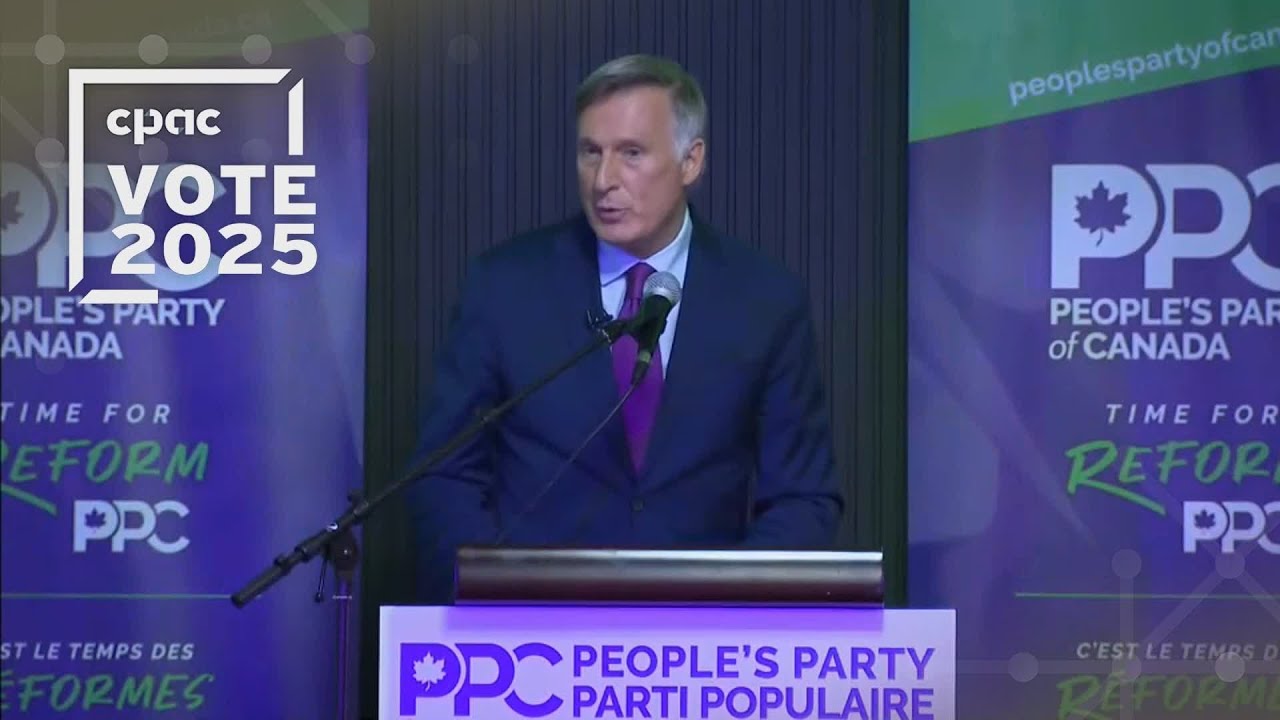 Maxime Bernier delivers election-night address – April 28, 2025