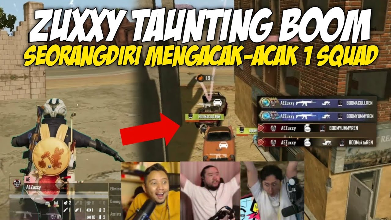 REAKSI STREAMER ZUXXY TAUNTING BOOM! JOGETIN DULU 🤣