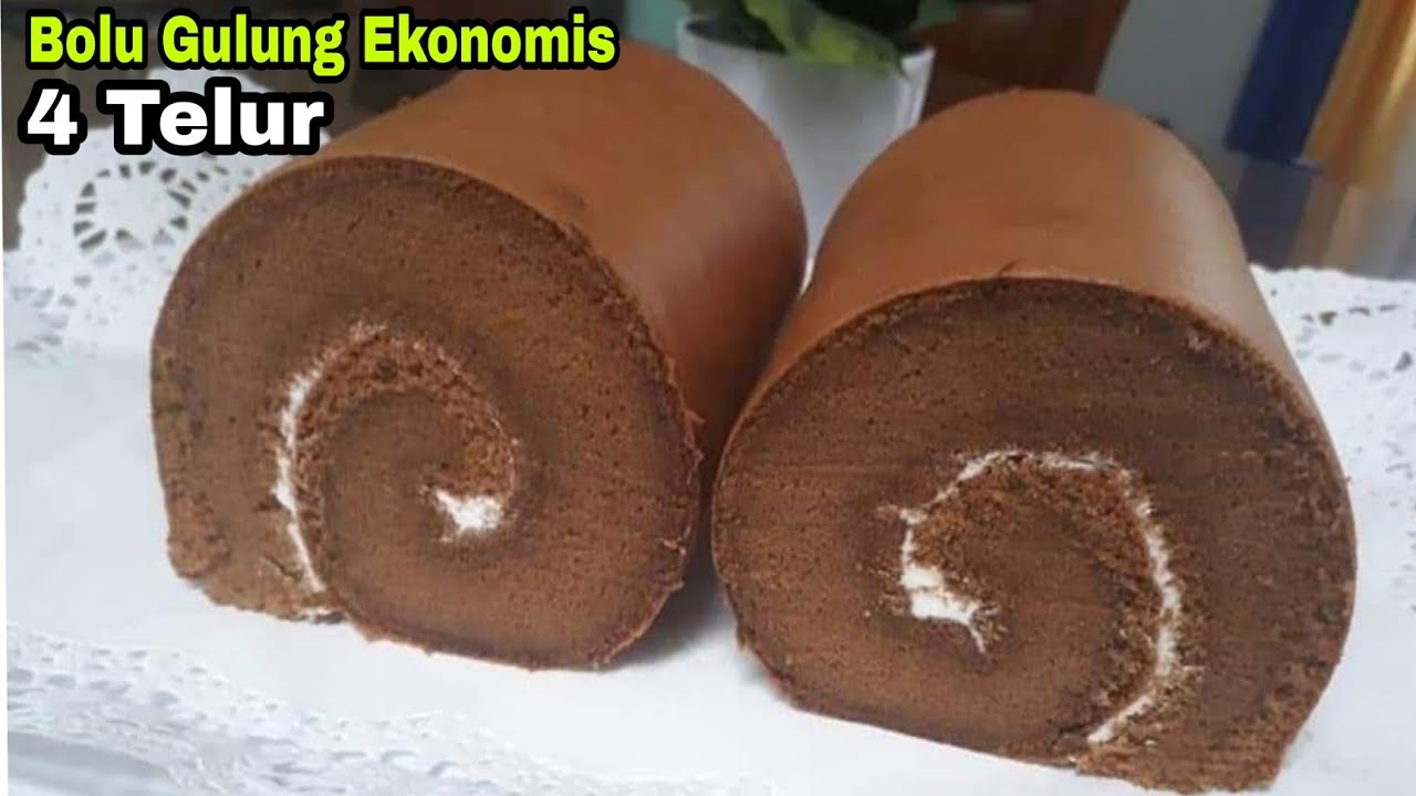 Bolu gulung Ekonomis gemuk montok || 4 telur|Resep andalanku