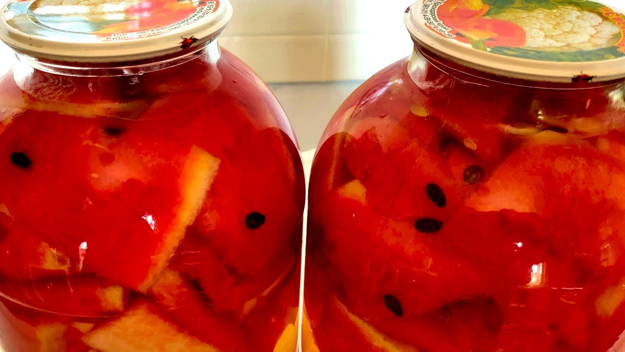 АРБУЗЫ НА ЗИМУ🍉С ЛИМОНКОЙ!Консервированные В Банках!🔥Ольгины Рецепты.