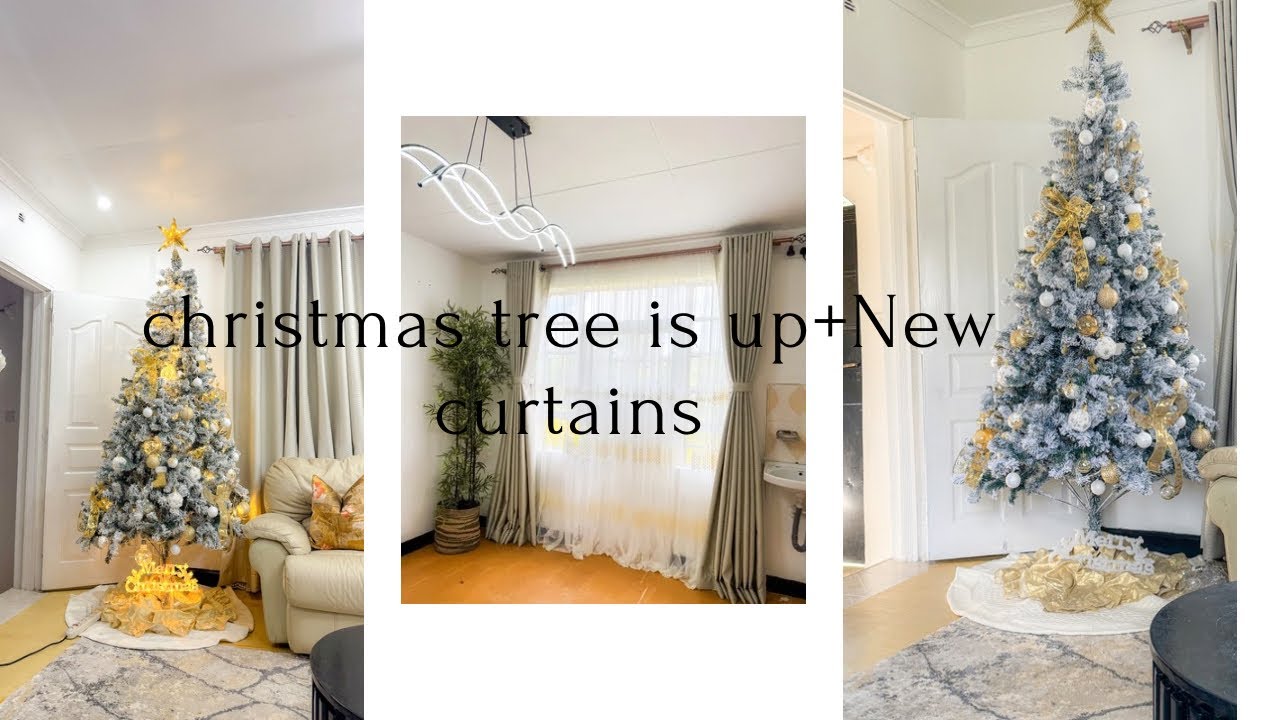 VLOG//DECORATE/ CHRISTMAS TREE IS UP/NEW CURTAINS/ Eastleigh shopping /House update