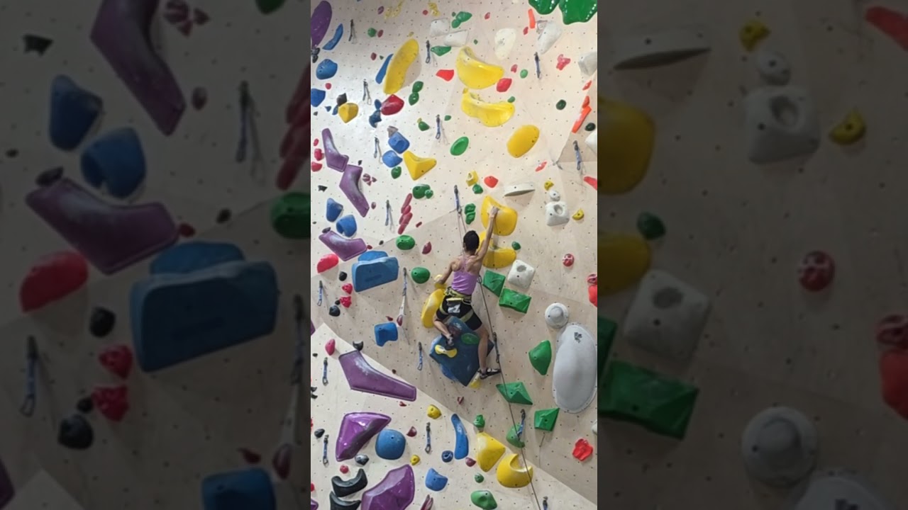 클라임투게더 수원점 좌측직벽 노란색 5.11d 완등 노란색 완등 윤은미 클라이밍 2026.03.08