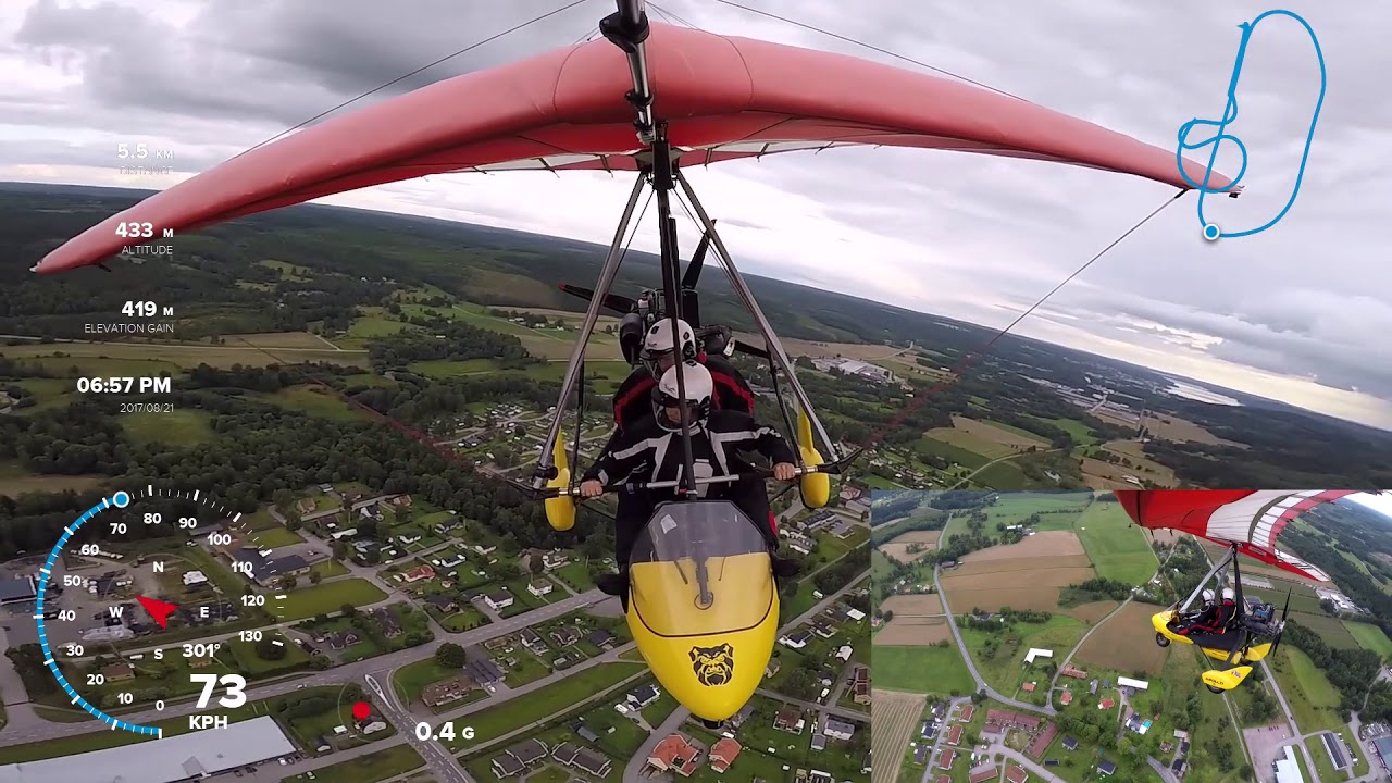 Engine off Emergency Practice in Ultralight trike