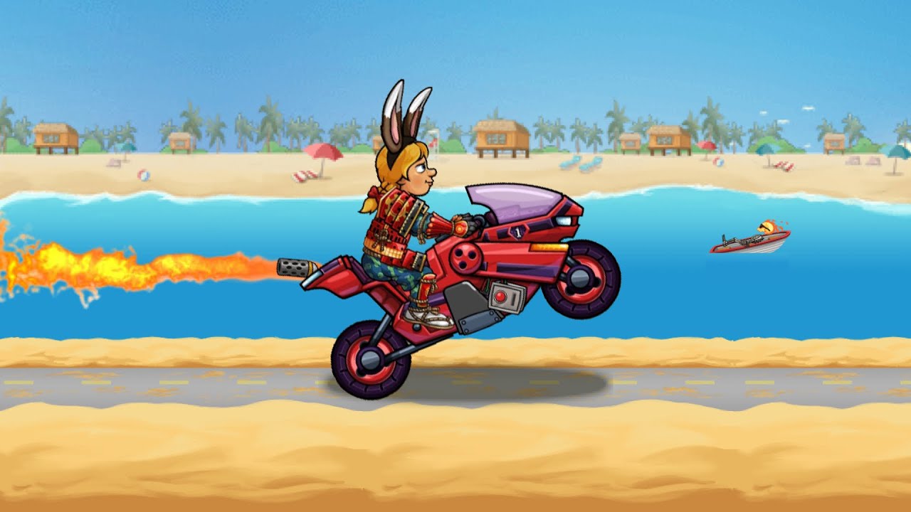 🤯18.841m SUPERBIKE in BEACH World Record - Hill Climb Racing 2