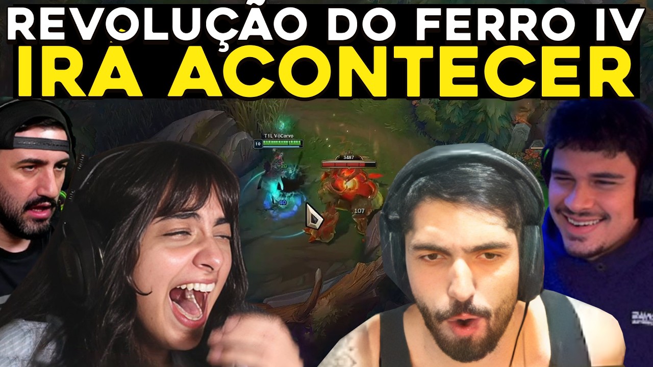 JUKES VAI ENSINAR O VOCORVO A JOGAR, SUPER TIME DA YULLA PRO CBLOW - RENECRODILO LEAGUE OF LEGENDS