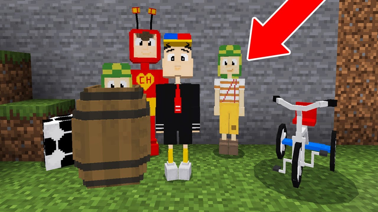 INVADIMOS A VILA DO CHAVES NO MINECRAFT!! (TURMA DO CHAVES)