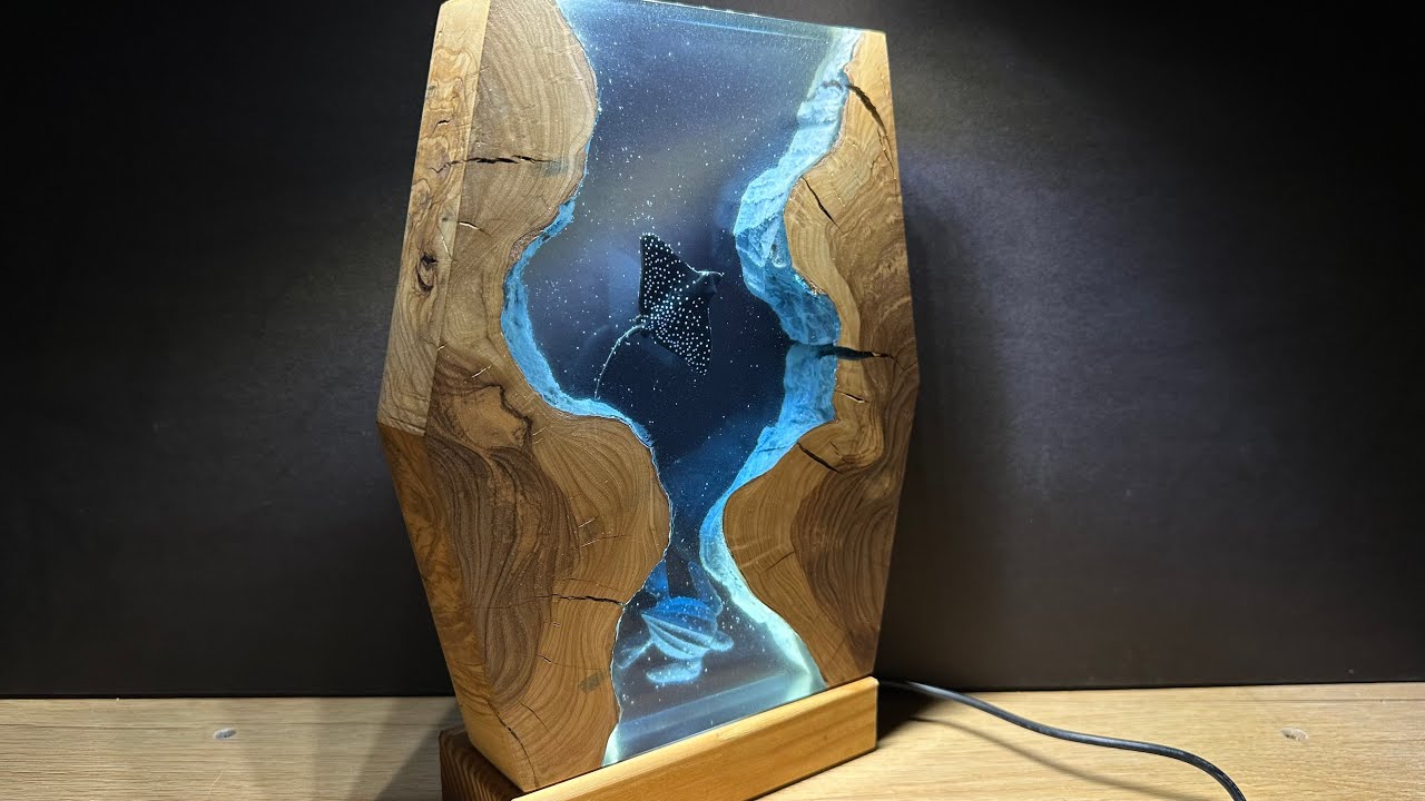 Изготовление лампы из эпоксидной смолы Ocean/Искусство из эпоксидной смолы