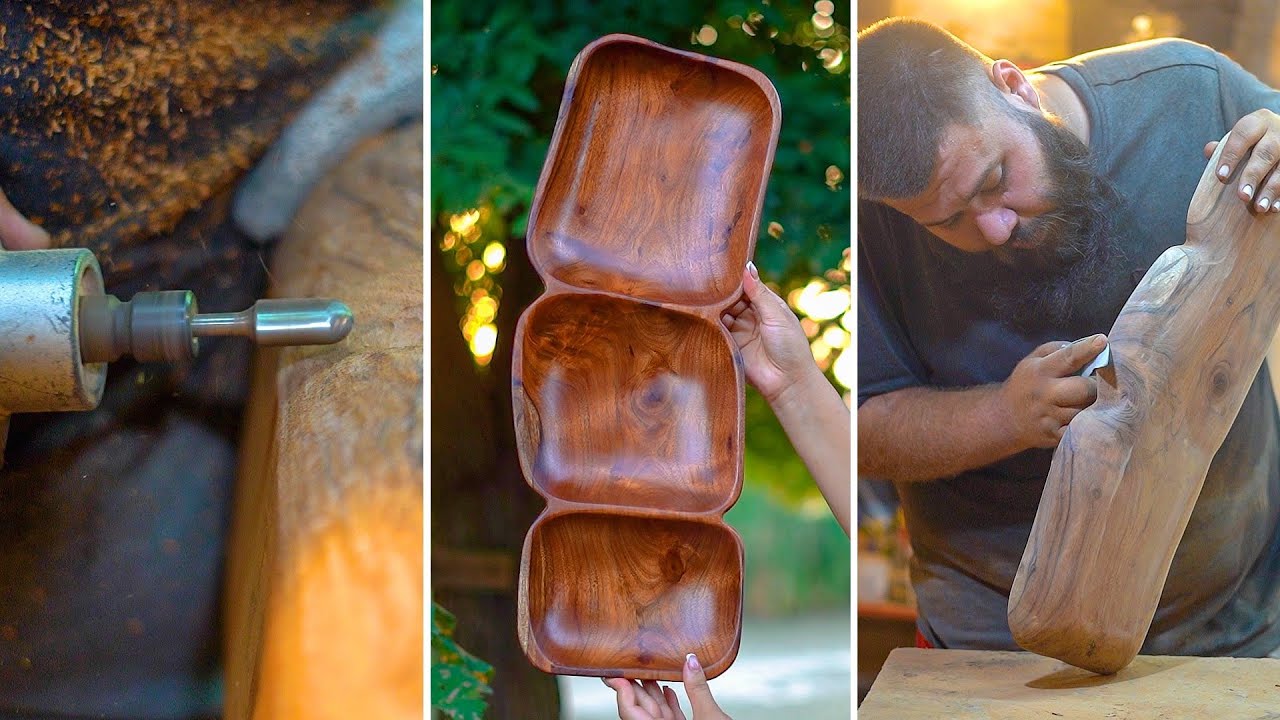 Transform Mesquite Wood into a Stunning 3-Part Tray!