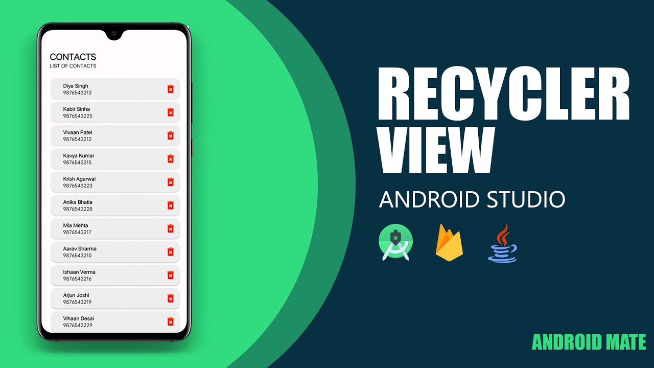 Implementing RecyclerView in an Android App with Android Studio and Firebase | Step-by-Step Tutorial