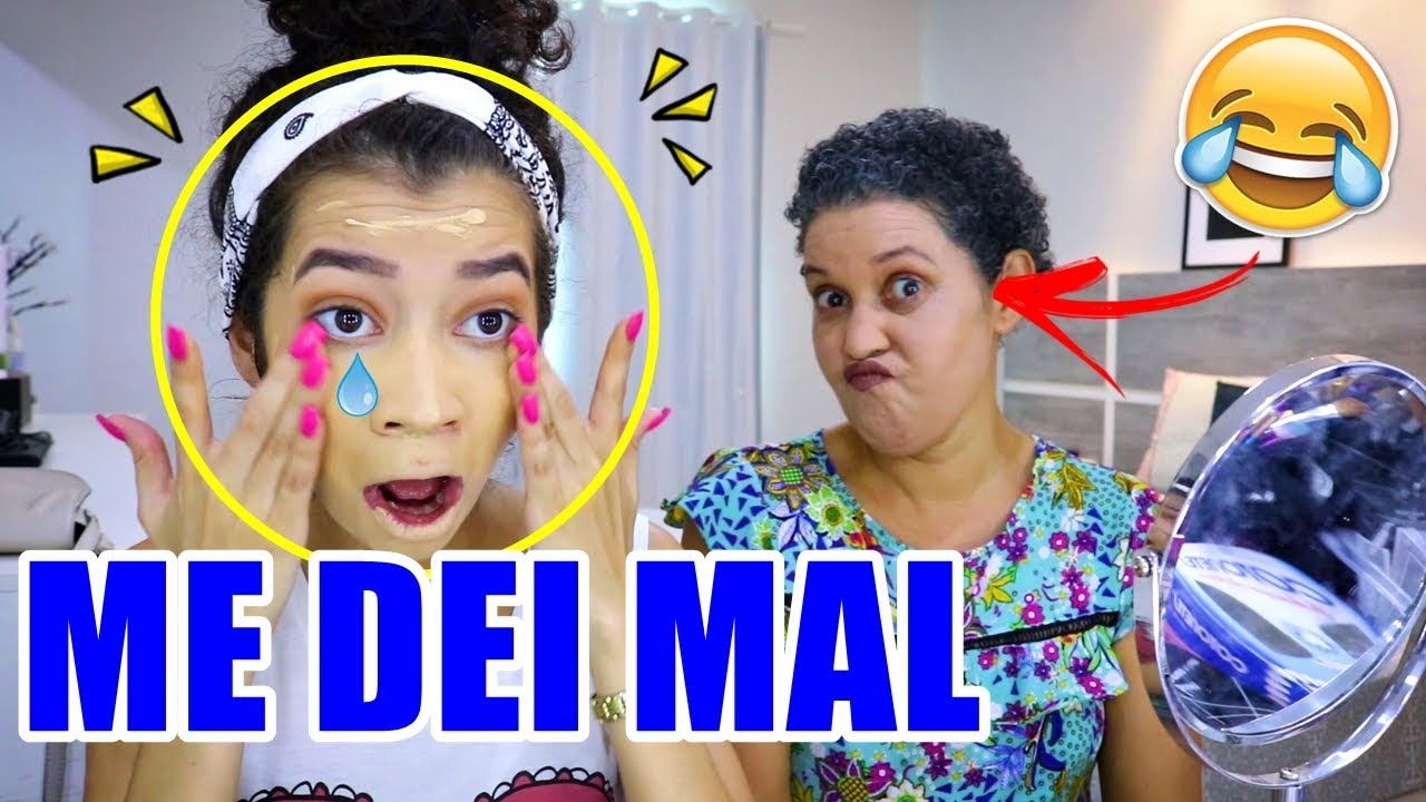 DESAFIO DA ROLETA MISTERIOSA DE MAQUIAGEM COM MINHA MÃE