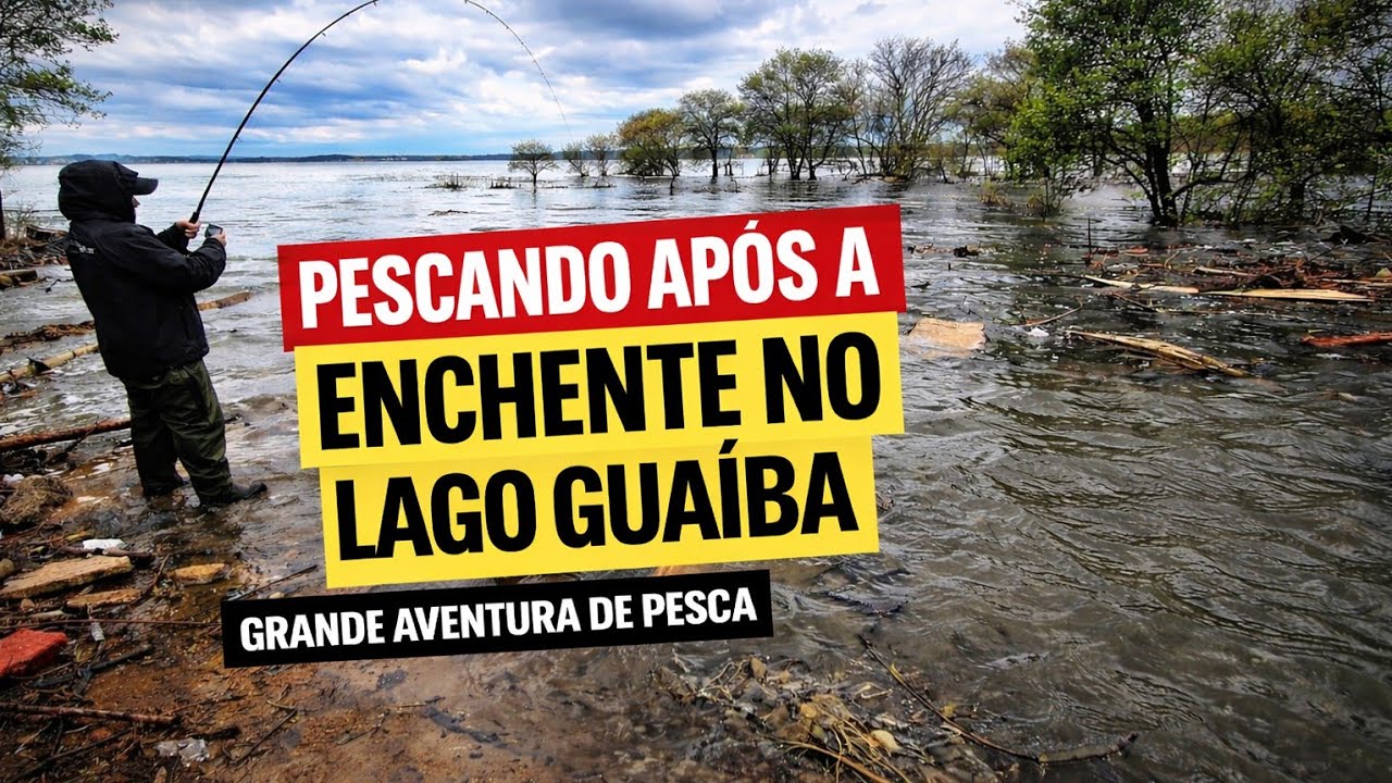 Pescando no Lago Guaíba 