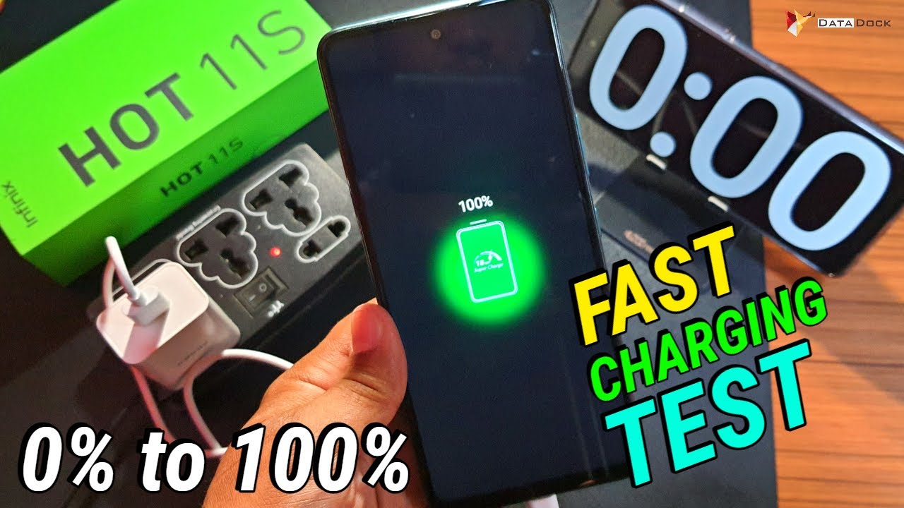 Infinix HOT 11s Charging Test | 0% to 100% Charging Test with 18W Charger | HINDI | Data Dock