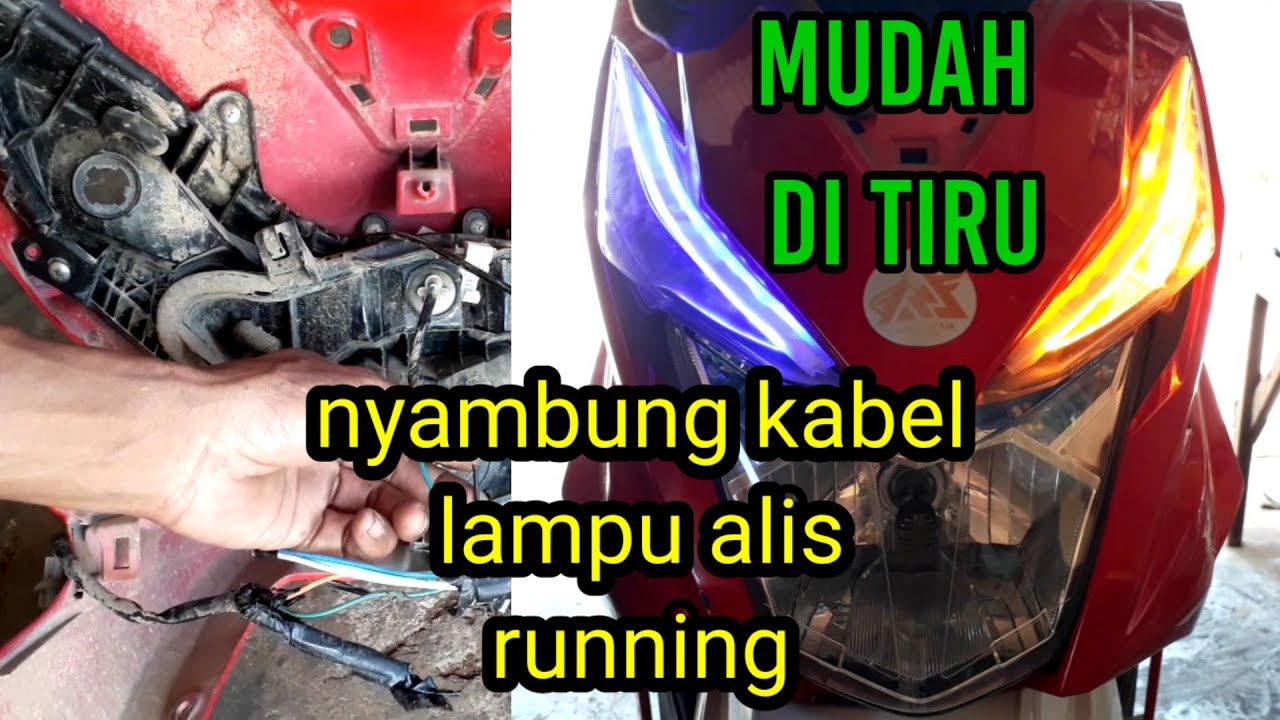 CARA MENYAMBUNG KABEL LAMPU ALIS RUNNING 3 KABEL DI BEAT ESP