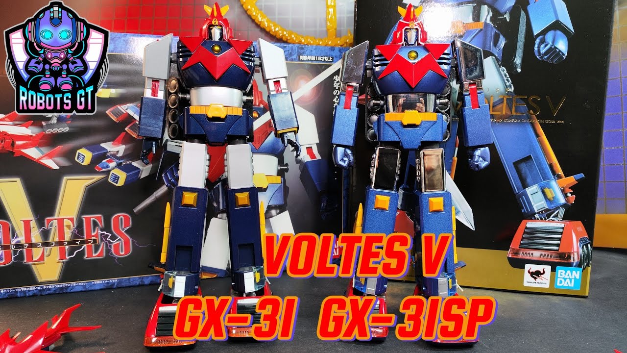 Voltes V bandai gx-31 and gx-31sp 50th not bad Chrome!!!