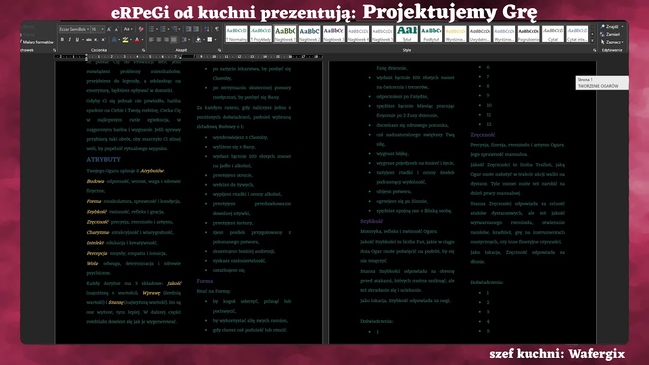 Projektujemy grę NSE - Rozwój postaci